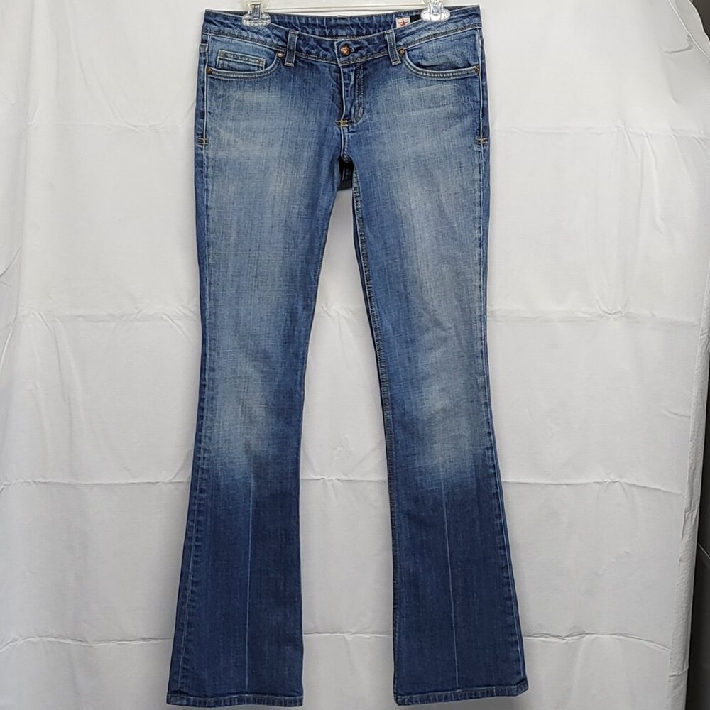 Peoples Liberation Jeans Bella Women Size 28 (Fit 31 X 33 ) Boot Cut Made in USA